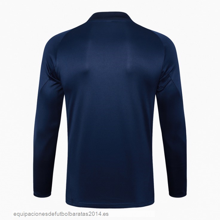 Nuevo Sudadera Entrenamiento Italia 2024 Azul Marino Baratas